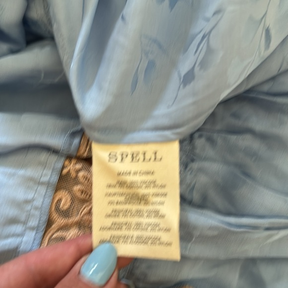 Spell-Women's Ocean Gown Maxi Dress At Free People In Bluebell, Size: XS-New - Picture 10 of 12